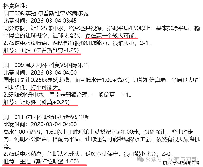 刀哥昨晚杯赛三场全部把握!今天关注一场德甲补赛,汉堡连续主场作战不惧勒沃库森来袭